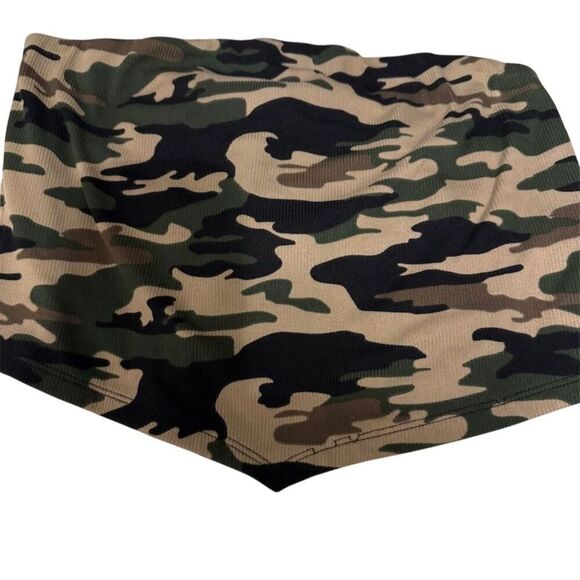 Rue21 Women's Camouflage crop tube top ribbed size L - Picture 1 of 4